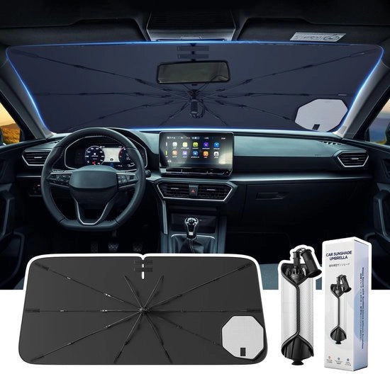 Pannello di protezione per parabrezza - Opacizzabile - Protezione UV - Isolamento termico - Protezione interno - Facile da installare - Pannello di protezione per auto