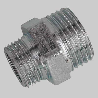 NIPLES RIDOTTO OTTONE CROMATO  M 1 x 1/2 M     MADE IN ITALY