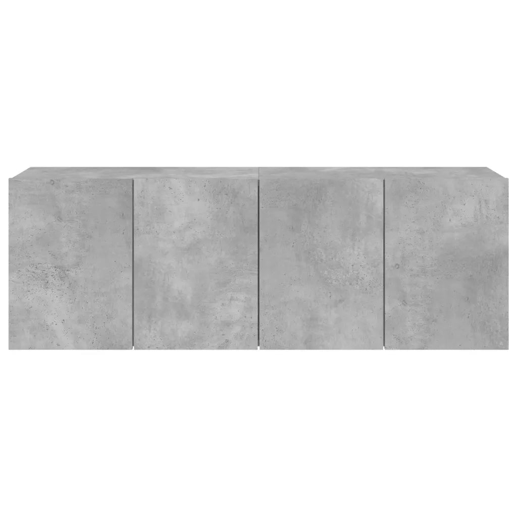 Mobili TV a Parete 2pz Grigio Cemento 60x30x41 cm 836945