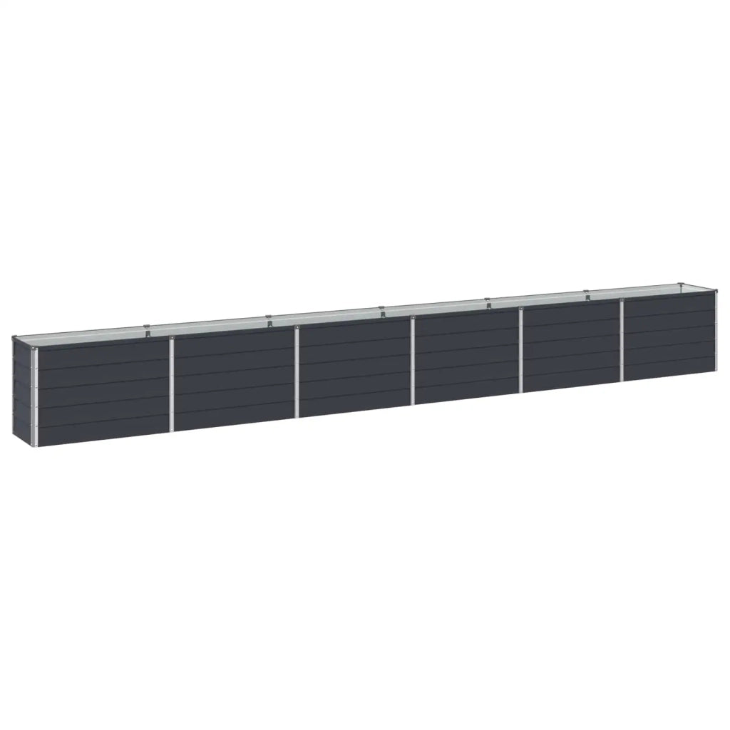 Letto rialzato da giardino Antracite 480 x 40 x 55 cm 8006290