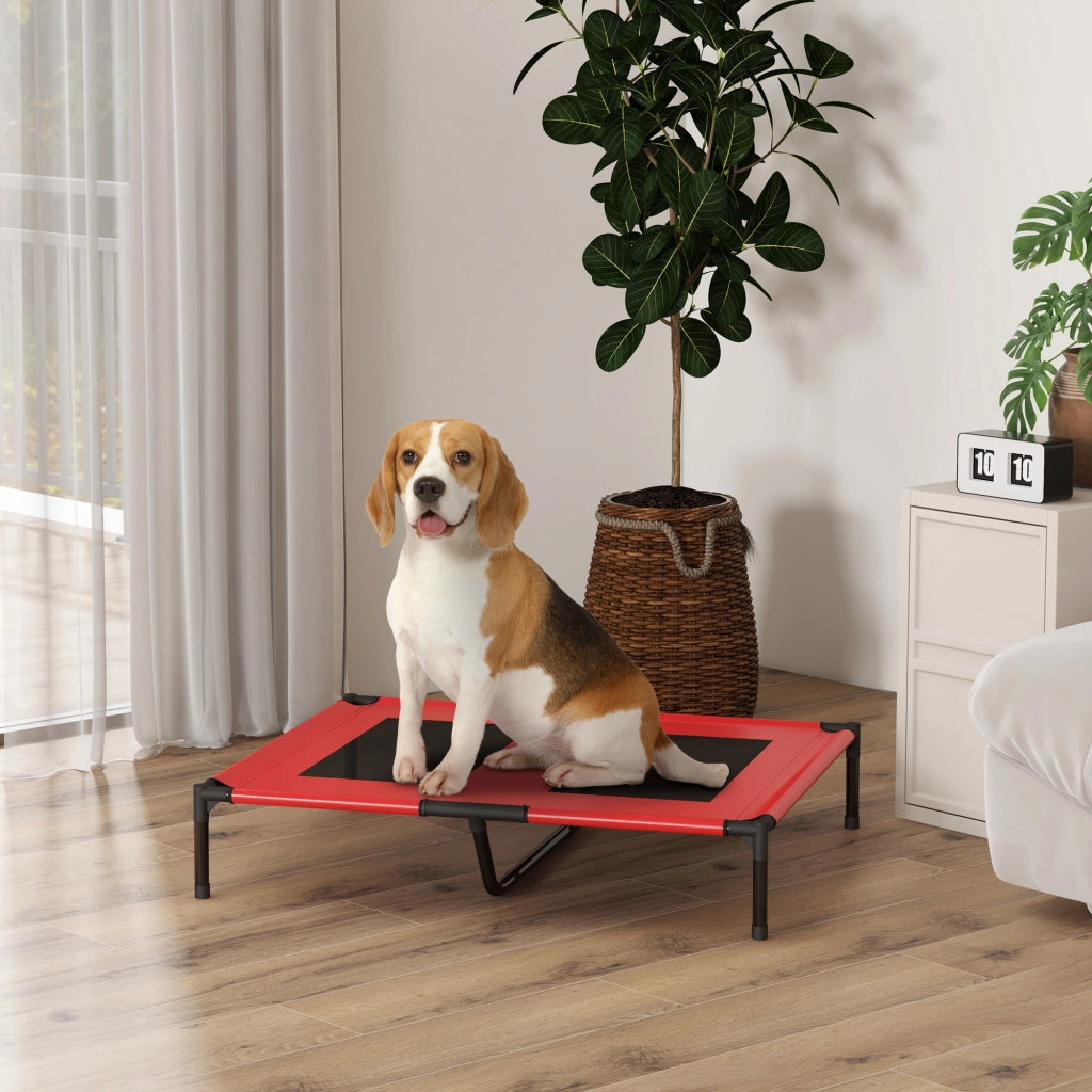 Letto rialzato per cani e gatti ¨C Xylo ¨C tessuto Oxford traforato con struttura in metallo