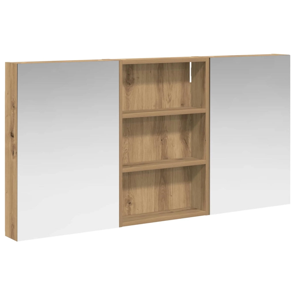 Set di Armadi da Bagno con porta 3 pcs 120 x 10,5 x 60,5 cm 3403735