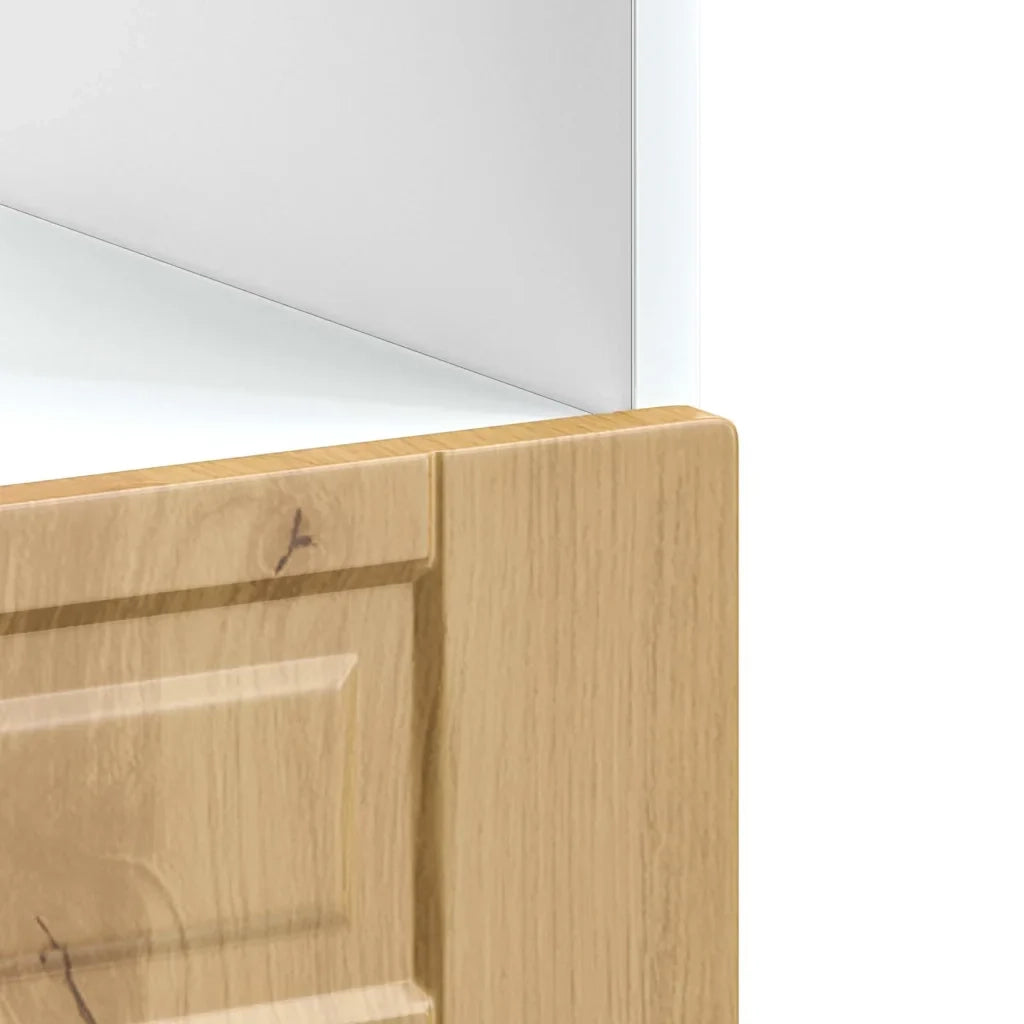 Mobile forno classico 60 x 46 x 81,5 cm con ampio spazio contenitivo piedini regolabili stile rovere lavorato a mano 02_0050311