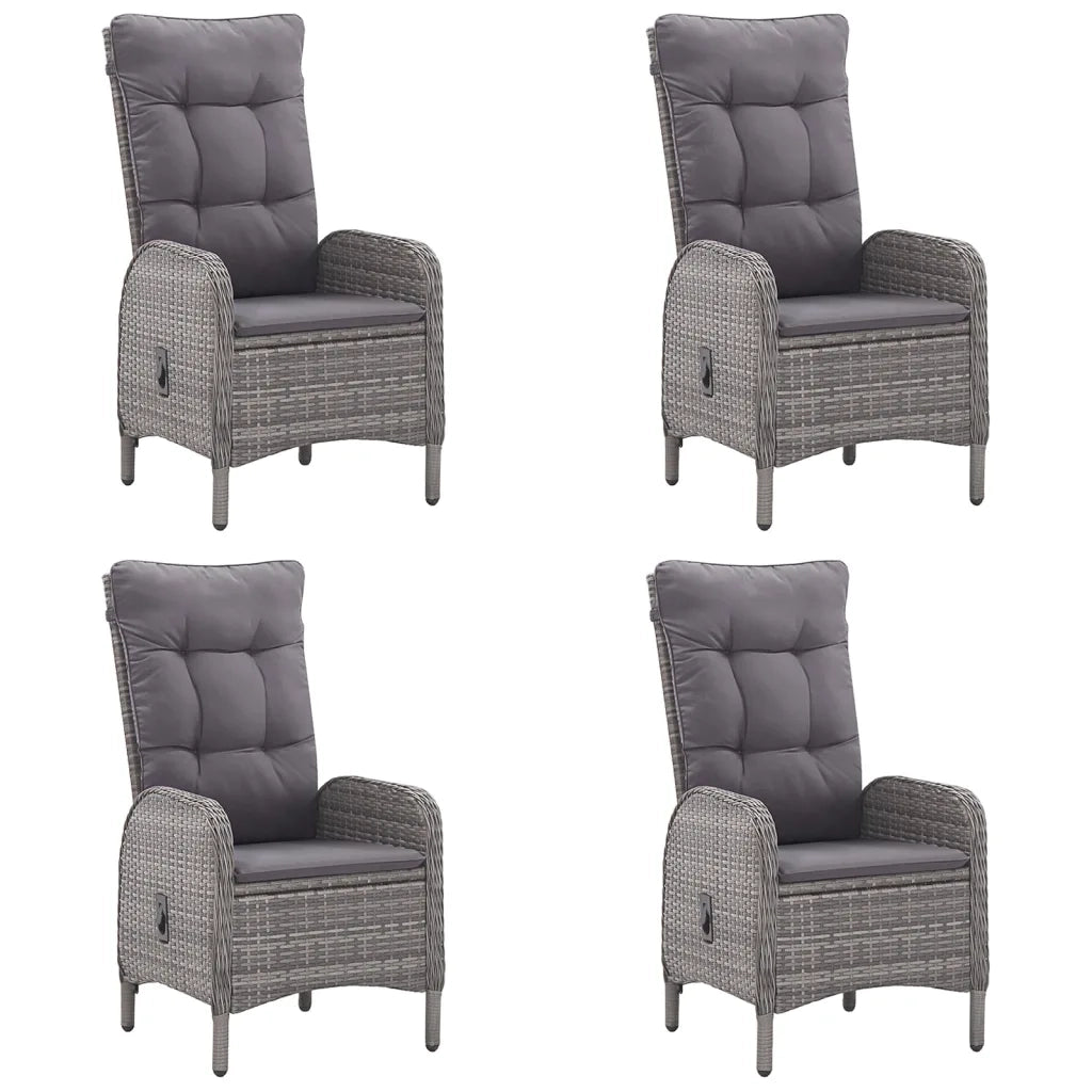 Set Mobili da Pranzo per Giardino 5 pz Grigio 3072123