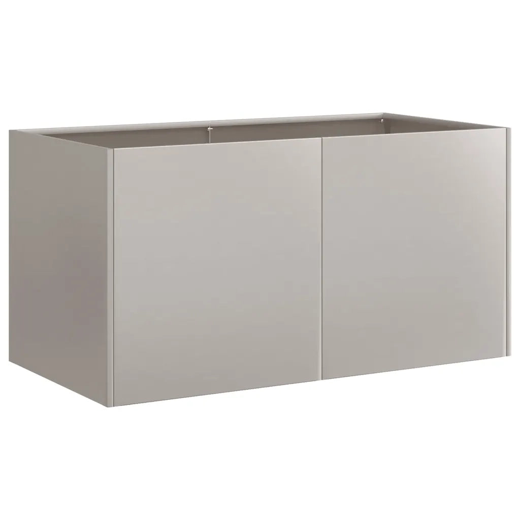 Fioriera Arrugginita 80x40x40 cm in Acciaio Corten 860674