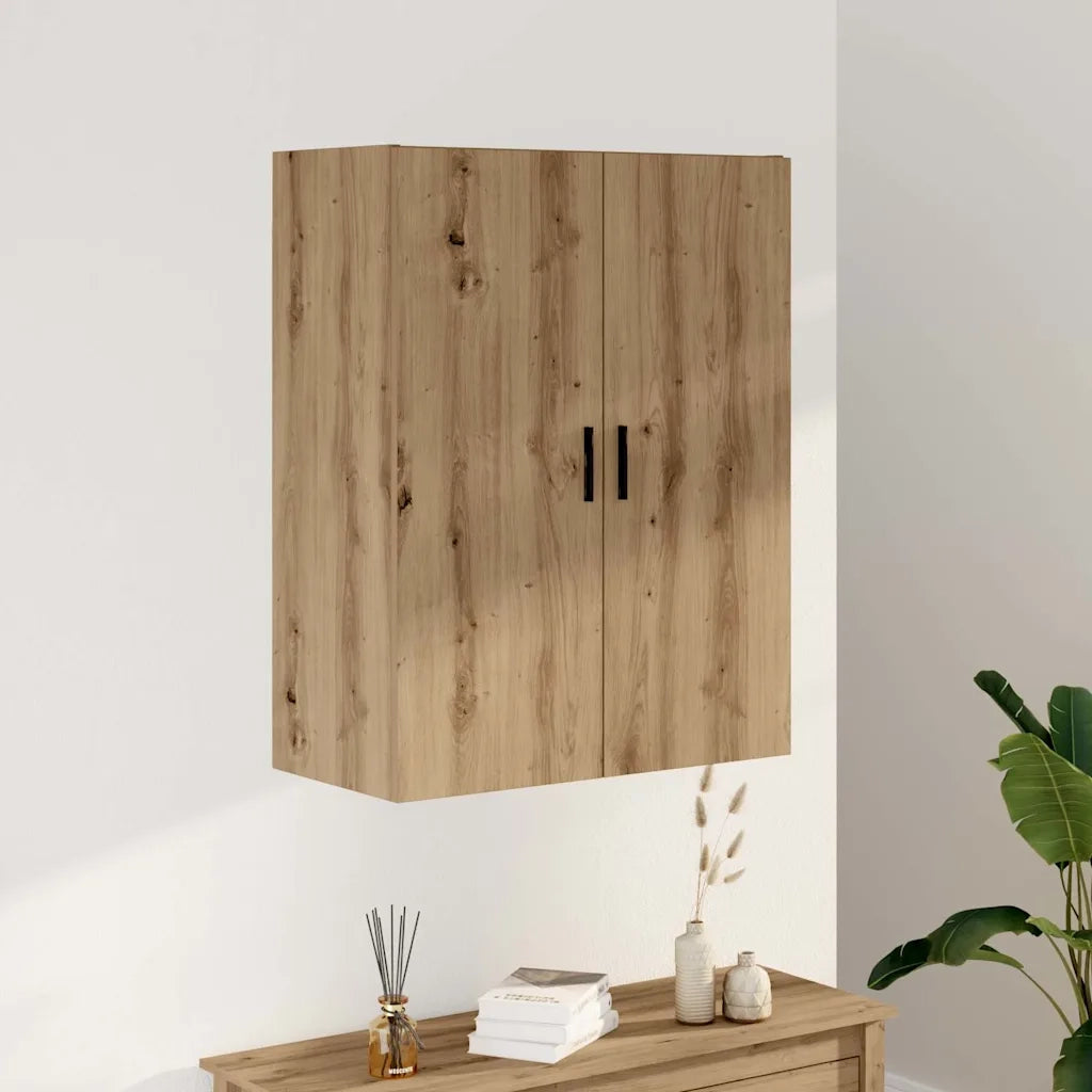 Mobile a Parete Rovere Artigianale 69,5x34x90 cm 857293