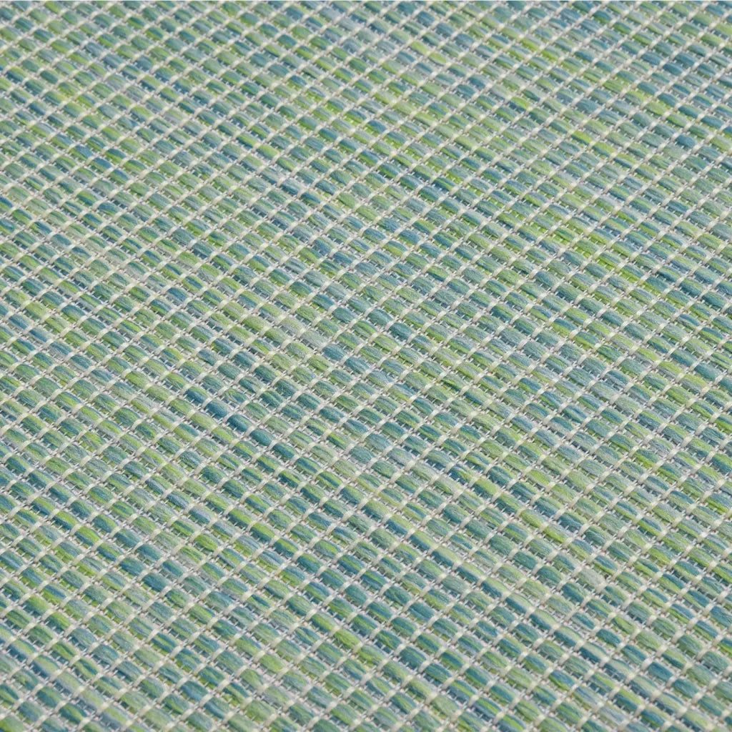 Tappeto da Esterni a Tessitura Piatta 80x150 cm Turchese cod mxl 64563