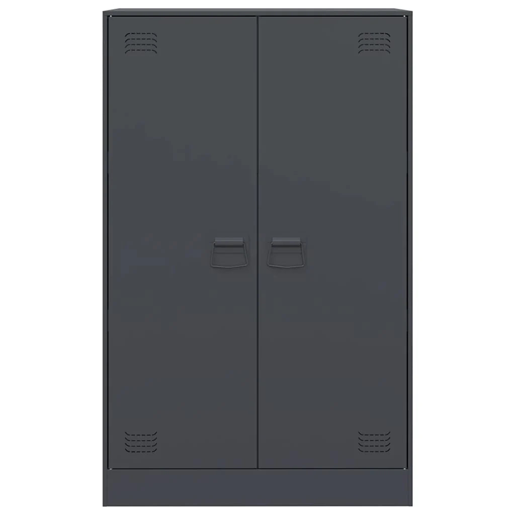 Buffet credenza cassettiera armadio mobile contenitore organizer per cucina soggiorno salotto 67 x 39 x 107 cm acciaio antracite 02_0029696