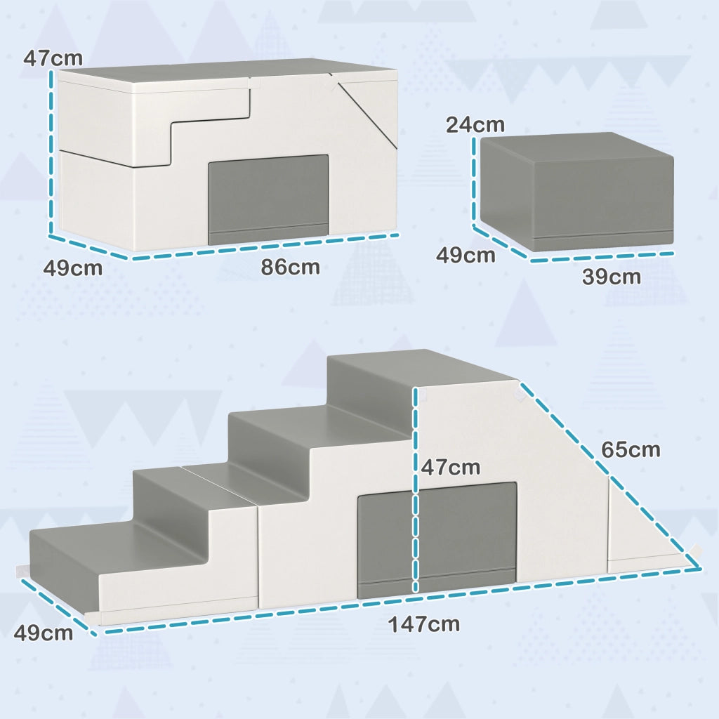 Casetta per bambini ¨C zephmum ¨C Grigio 86x49x47 cm