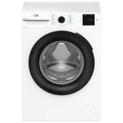 Beko lavatrice 8 kg, MWBM8147EB, classe A, 1400 giri, motore inverter, tecnologia EnergySpin, display touch, vapore, bianco