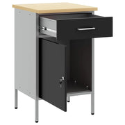 Banco da lavoro con cassetto Nero e Grigio 50 x 55 x 85 cm CFW1795644