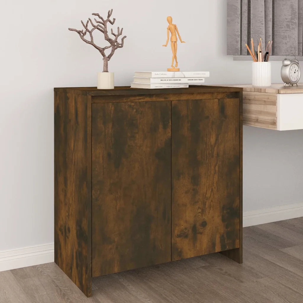 Credenza-Buffet-Armadio da cucina Rovere Fumo 70x41x75 cm in Legno Multistrato