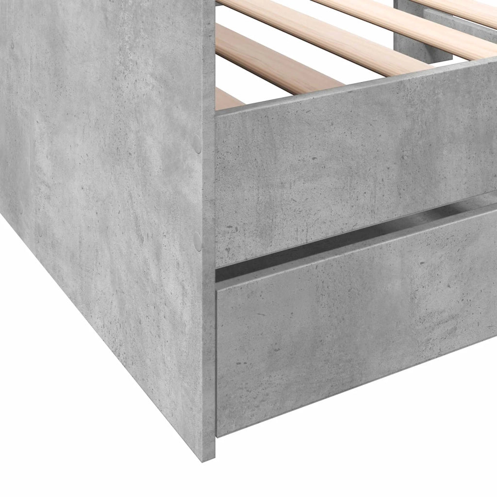 Telaio del letto con storage Grigio Cemento 80 x 200 cm 3429642