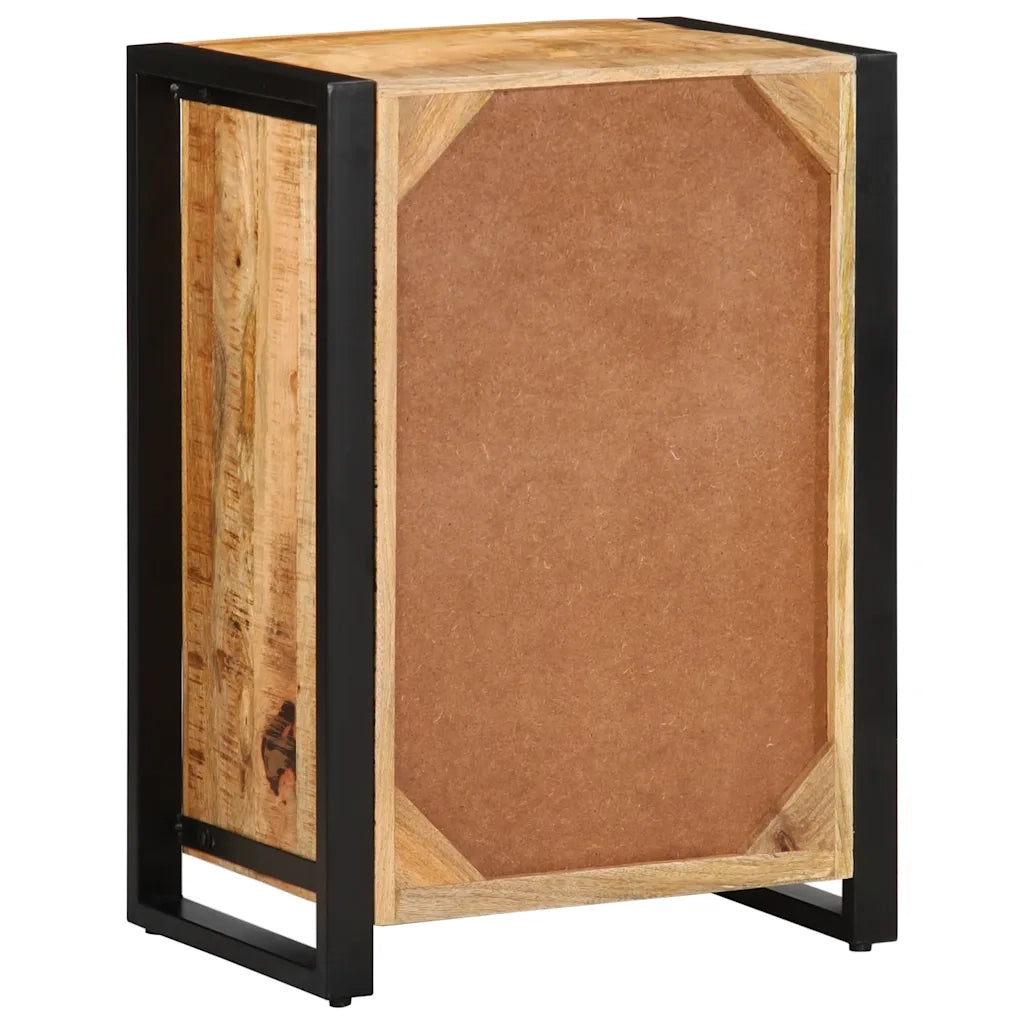 Cassettiera 50x35x70 cm in Legno Massello di Mango Grezzo 4013583