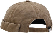 Petto randloos per uomo, petto docker regolabile, petto casual senza visiera - Cappello pieghevole petto matelot - Khaki