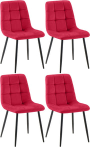 4er Set Esszimmerstuhl Tilde Samt