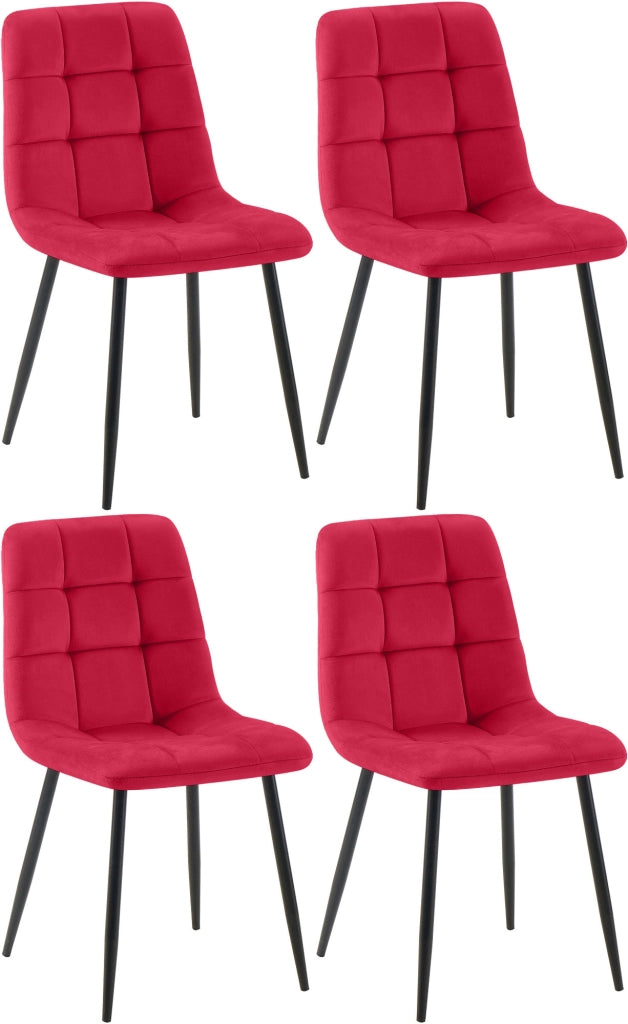 4er Set Esszimmerstuhl Tilde Samt