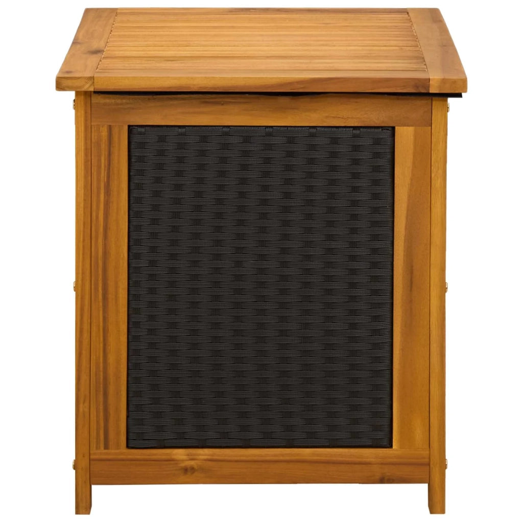 Scatola di Stoccaggio per Giardino 185 L 60 x 50 x 56 cm Nero 42002708