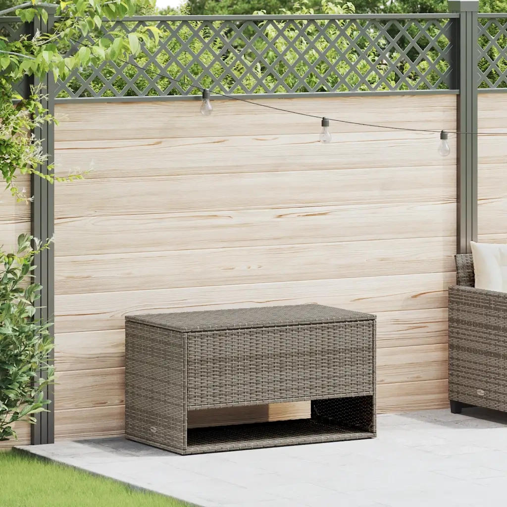 Scatola per Cuscini da Esterno Grigio 100x55x55,5 cm Polyrattan CFW9348367