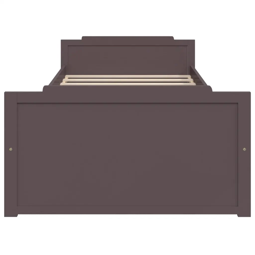 Giroletto Cassetti Marrone Scuro Legno Massello Pino 90x200 cm cod mxl 63887