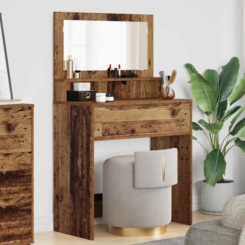 Tavoli da Trucco per Camera da Letto con cassetto Legno vecchio