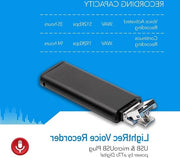 Registrazione Voce - 26 Ore Durata Batteria - 94 Ore Capacità - Facile da Utilizzare - 8 GB Registratore di Voce Ascoltatore