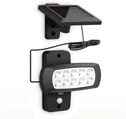 Lampada esterna con sensore di movimento e energia solare, nera, IP44
