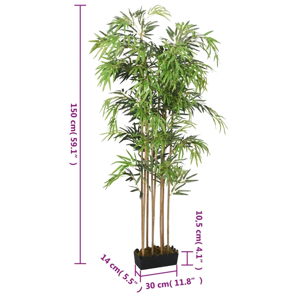 Albero Bamb¨´ Artificiale 1095 Foglie 150 cm Verde CFW1221484