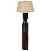 Lampada da terra in poliresina marrone