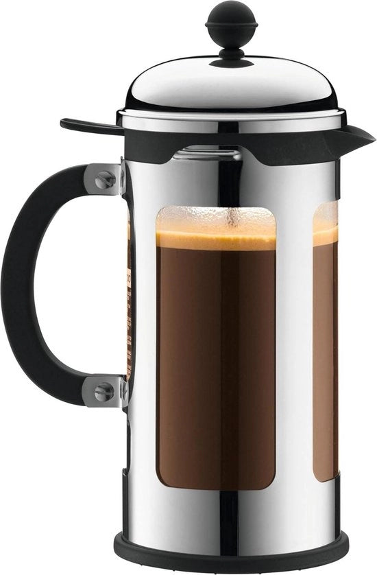 Sistema di Pressione di Caffè Bodum CHAMBORD - protezione contro le gocce - telaio in acciaio inossidabile