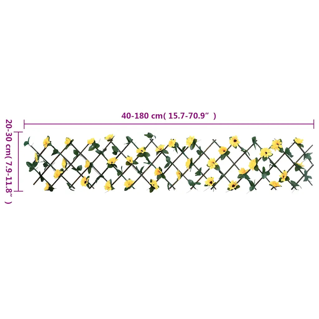Traliccio Edera Artificiale Espandibile Giallo 180x20 cm CFW5754340