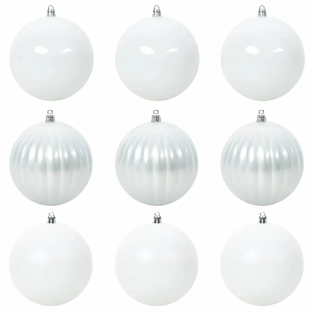 Set di palline di Natale XL 9 pcs Bianco Plastica 42018866