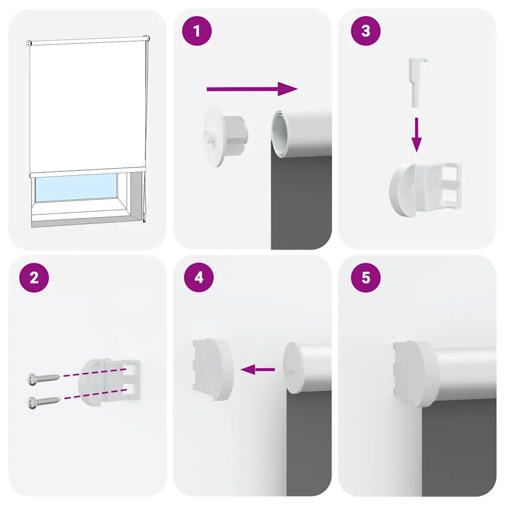 Tenda a Rullo Oscurante 165x210 cm Larghezza Tessuto 161,6 cm 4011323