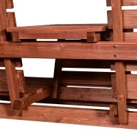 Panchina Esterni Legno Abete 2/3 Posti, Convertibile 160x68x92cm