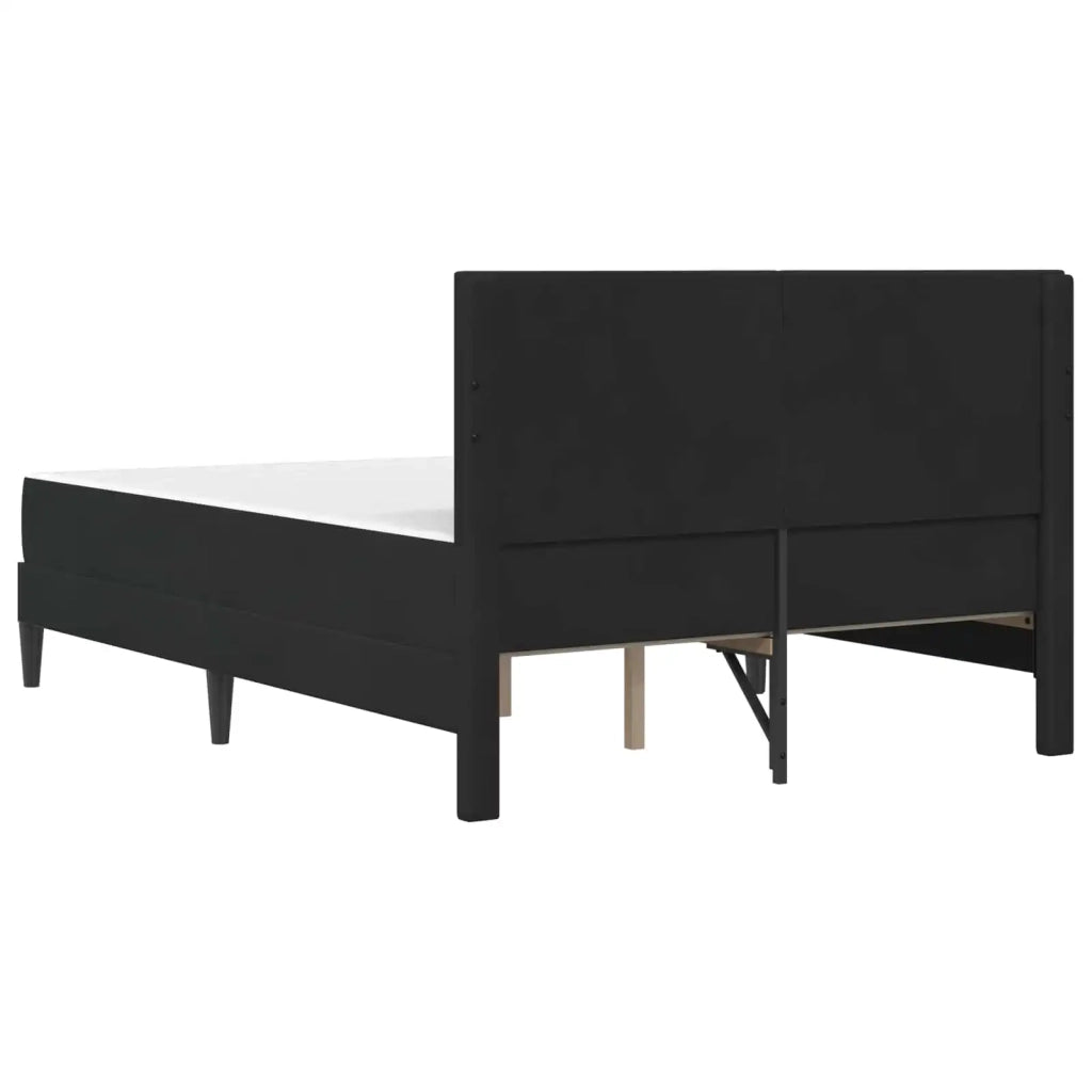 Struttura letto con materasso  Nero 120 x 190 cm Velluto 3415040
