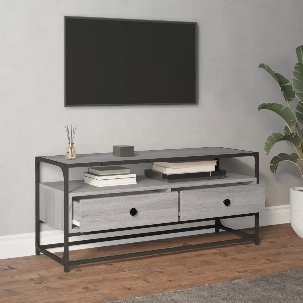 Mobile Porta TV Grigio Sonoma 100x35x45 cm in Legno Multistratocod mxl 79942