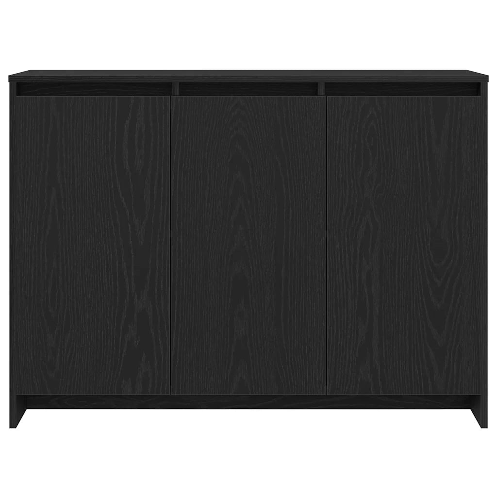 Credenza-Buffet-Armadio da cucina Nero 102 x 33 x 75 cm Legno multistrato