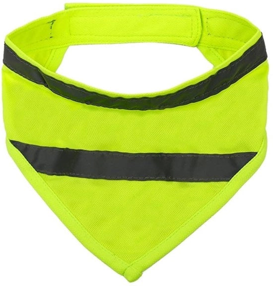 Accessori per cani - Asciugamano per cani riflettente - Giallo fluorescente - Asciugamano per cani adattabile - Sicurezza per il tuo cane - Adatto per...