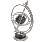 Sfera astrologica in argento d32x42,5h