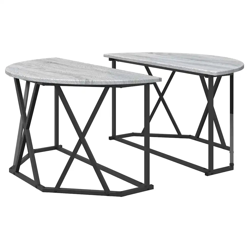 Tavolino da salotto | Tavolino da caff¨¨ | Tavolino da Soggiorno Grigio Sonoma 80 x 80 x 42 cm