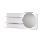 Vicco Specchio con mensola Bianco 120 x 50 cm con 3 scomparti aperti