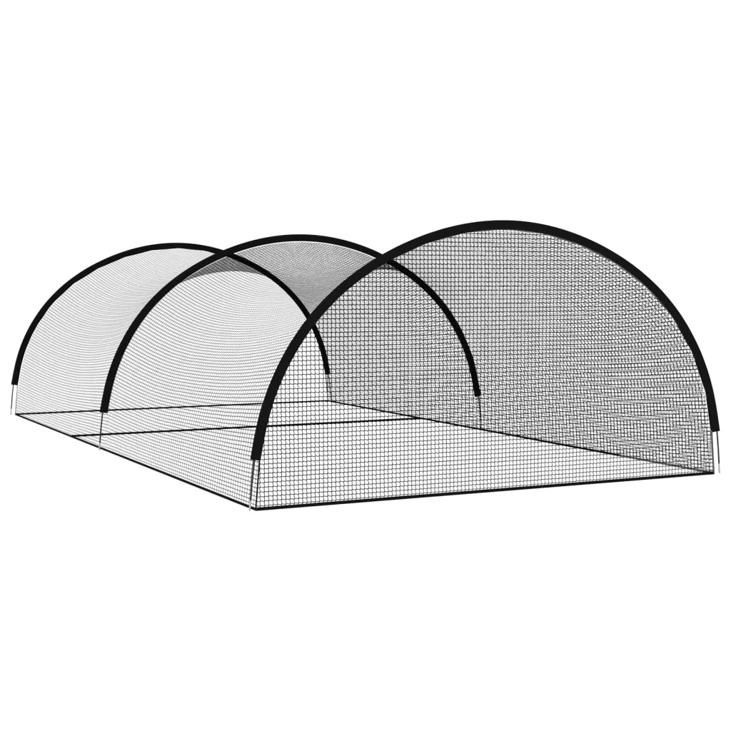 Rete Gabbia da Battuta Baseball Nera 900x400x250 cm Poliestere 93750