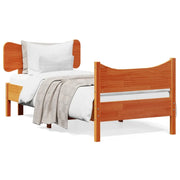 Letto singolo | Letto per adulti | Letto senza Materasso Marrone Cera 90x190 cm in Legno di Pino
