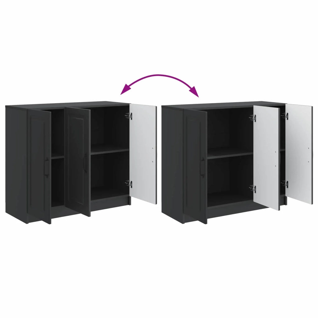 Credenza Nero 89 x 34,5 x 77 cm Legno ingegnerizzato