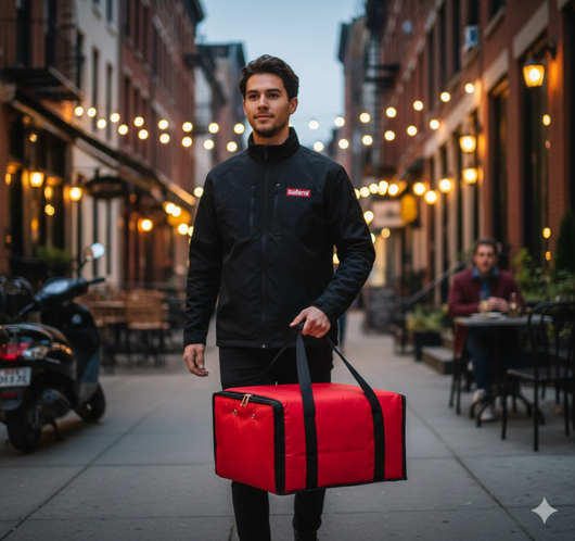 Borsa Termica Porta Pizze da Asporto 6 Cartoni Safemi Express 6 Rossa