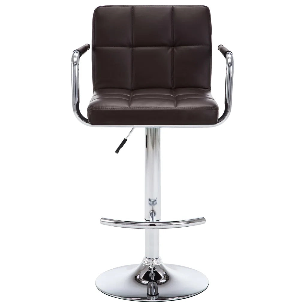 Sgabelli da Bar 2 pz Marroni in Similpelle  cod mxl 70352