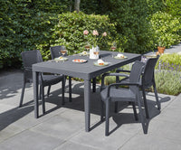 Tavolo da Giardino 160x90x74 cm in Resina Keter Girona Antracite