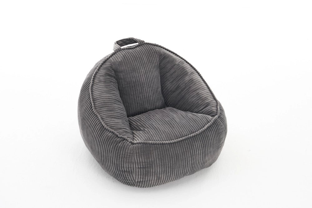 Sacco da seduta ¨C Minimal ¨C grigio chiaro velluto imbottito
