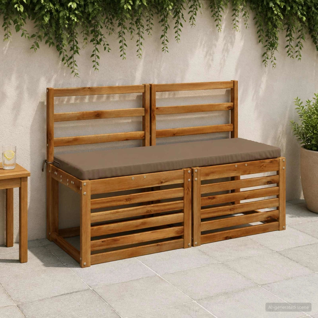Cuscini per Panchina a 2 Pezzi SOEST 2 pz 100% Poliestere 948737