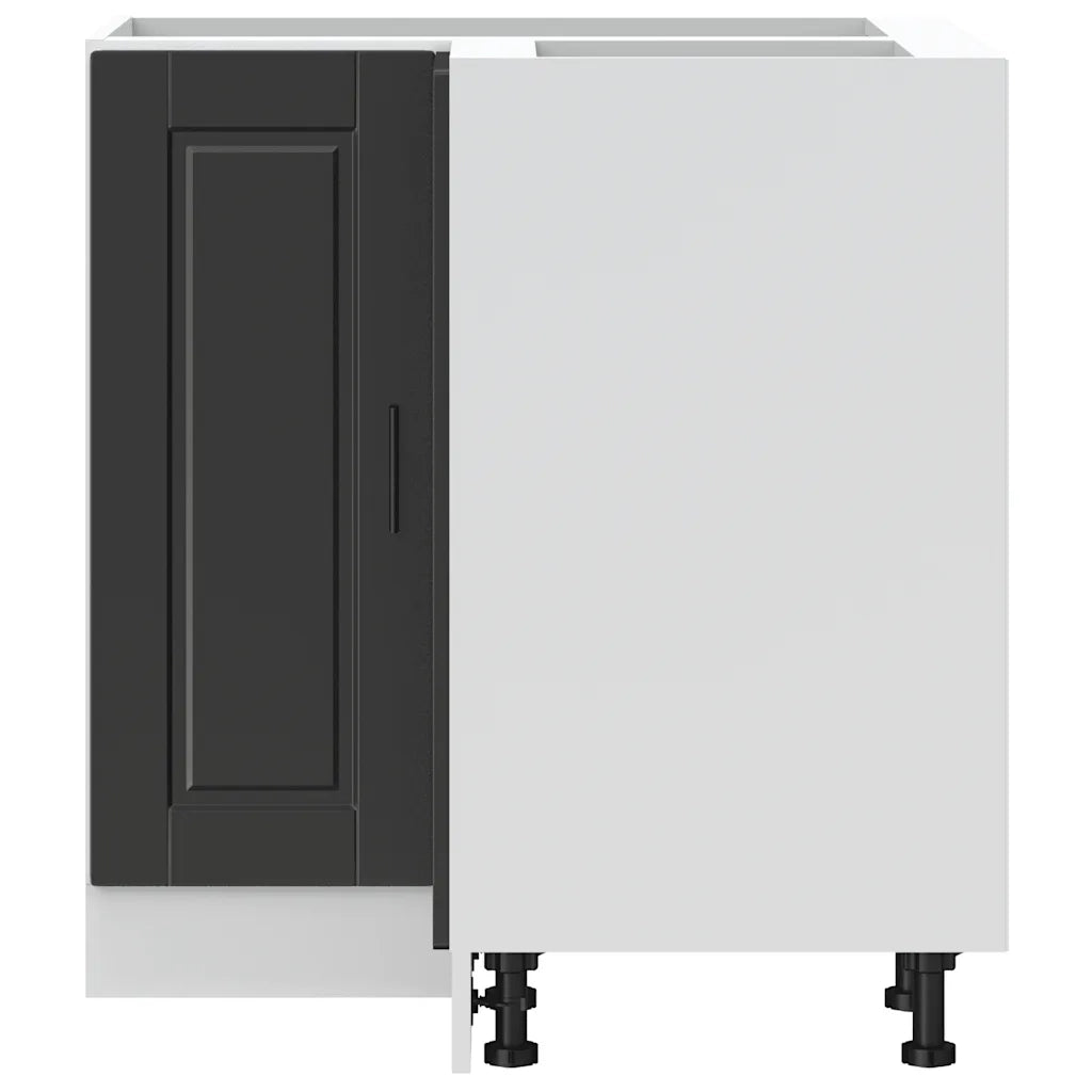 Base ad Angolo Cucina-Mobile Angolare da Cucina Porto Nero in Legno Multistrato